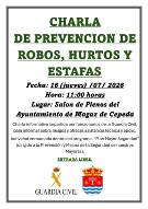 CHARLA INFORMATIVA DE PREVENCIÓN DE ROBOS, HURTOS Y ESTAFAS